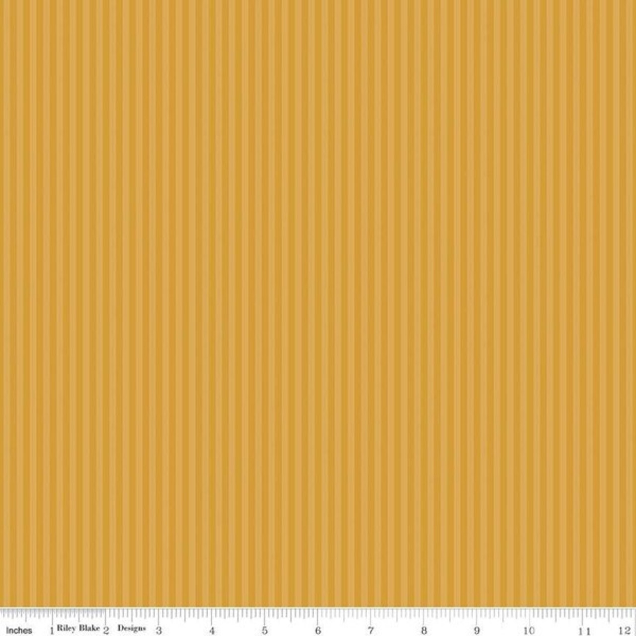 1/8" Tonal Stripe in Golden (c500-golden) | Stripes | Riley Blake Designs | Riley Blake